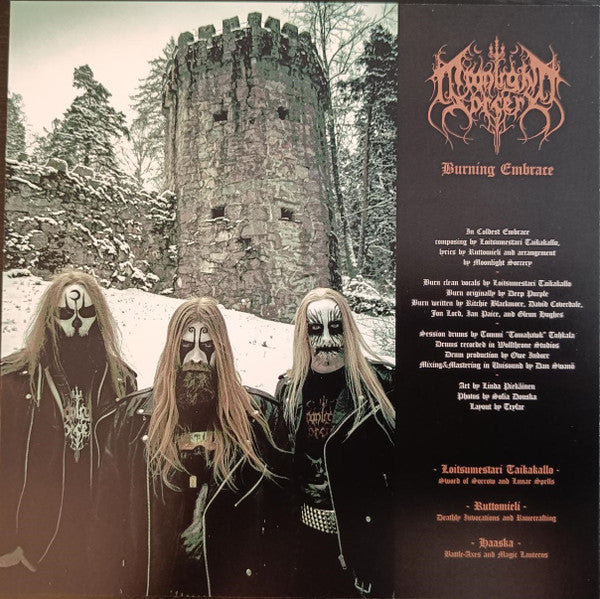 Moonlight Sorcery : Burning Embrace (7", Single, Gre)