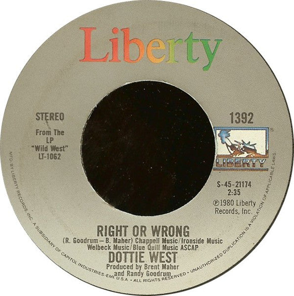 Dottie West : Are You Happy Baby? (7", Single, Jac)
