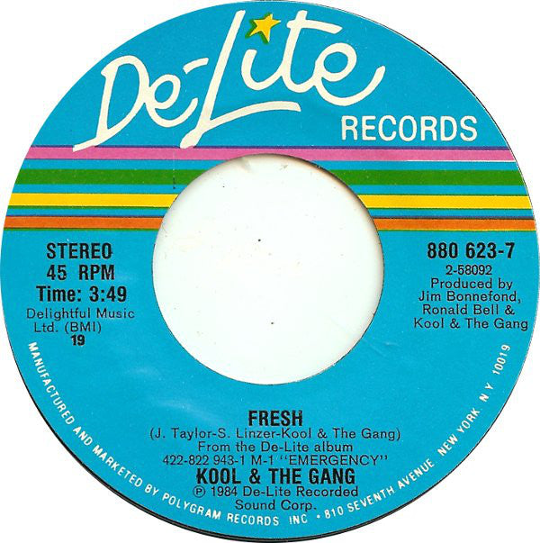 Kool & The Gang : Fresh / In The Heart (7", Single, Styrene, 19 )