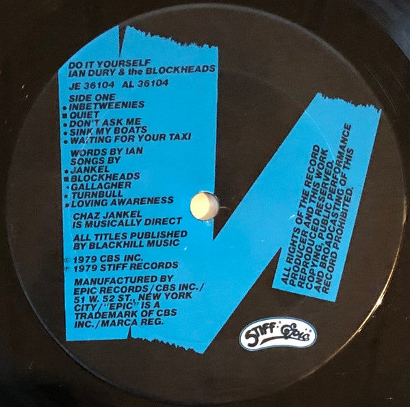 Ian Dury And The Blockheads : Do It Yourself (LP, Album, Pit)