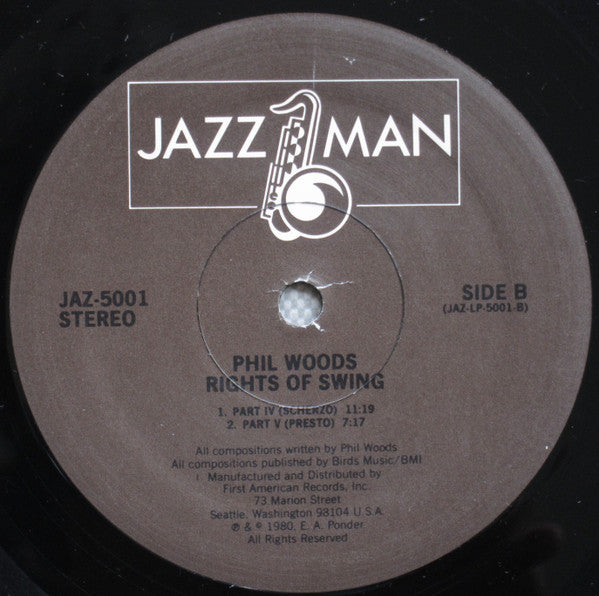 Phil Woods : Rights Of Swing (LP, Album, RE)