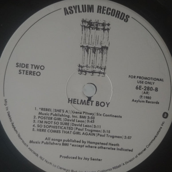 Helmet Boy : Helmet Boy (LP, Album, Promo)
