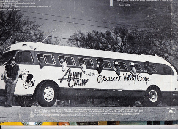 Alvin Crow And The Pleasant Valley Boys : High Riding (LP, Album)