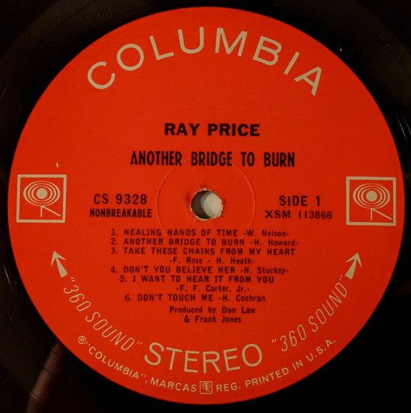 Ray Price : Another Bridge To Burn (LP, Album)