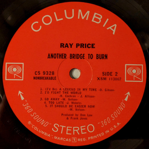 Ray Price : Another Bridge To Burn (LP, Album)