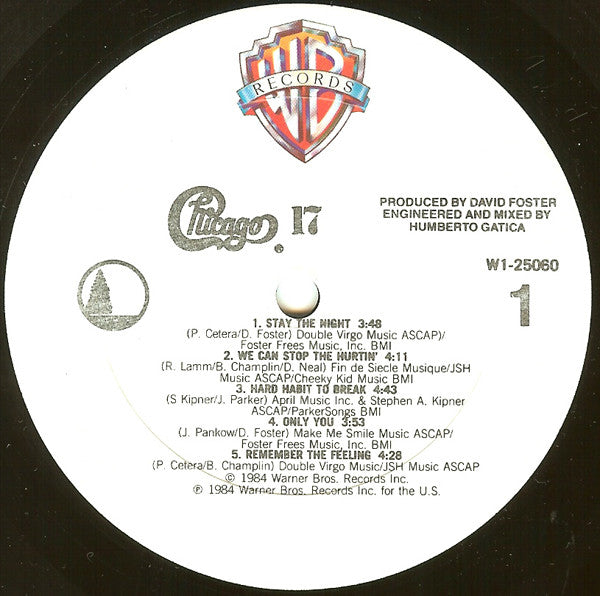 Chicago (2) : Chicago 17 (LP, Album, Club, Car)