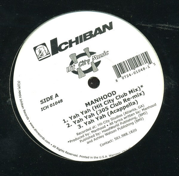 Manhood (3) : Yah Yah (12")