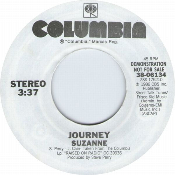 Journey : Suzanne (7", Single, Promo)