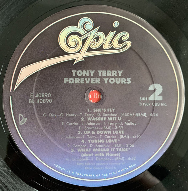 Tony Terry : Forever Yours (LP, Album, Car)