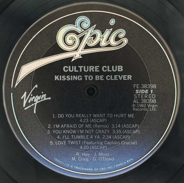 Culture Club : Kissing To Be Clever (LP, Album, Pit)