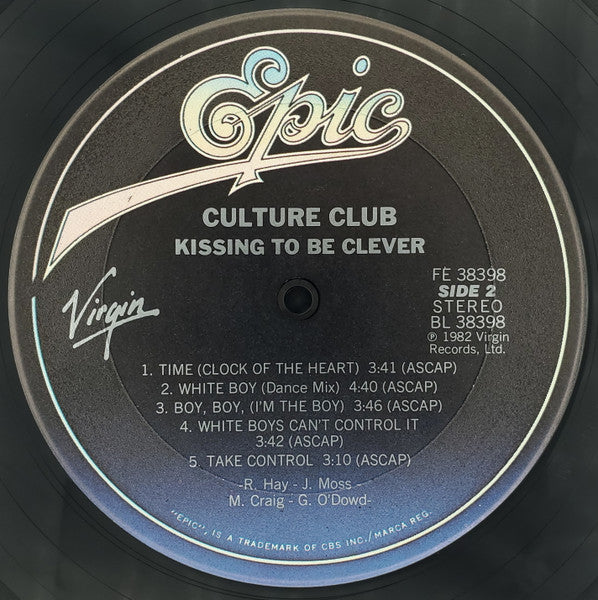 Culture Club : Kissing To Be Clever (LP, Album, Pit)