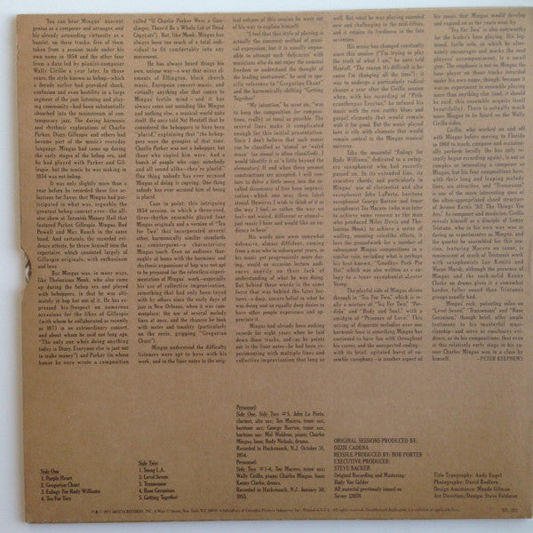 Charles Mingus : Jazz Workshop (LP, Album, RE)
