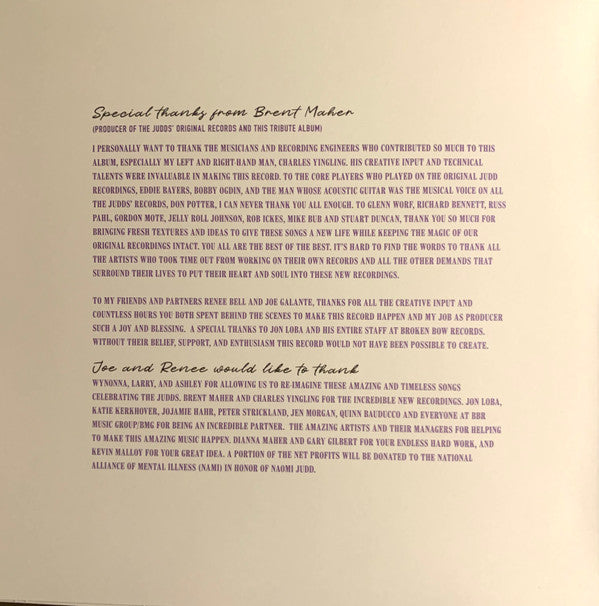 Various : A Tribute To The Judds (LP, Album, Gra)