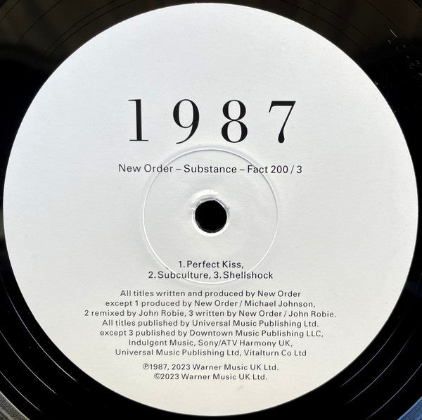 New Order : Substance (2xLP, Comp, RE, RM, 180)