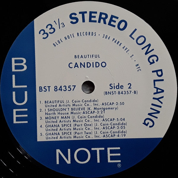 Candido : Beautiful (LP, Album, RE, Sco)