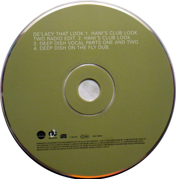 De'Lacy : That Look (CD, Single)