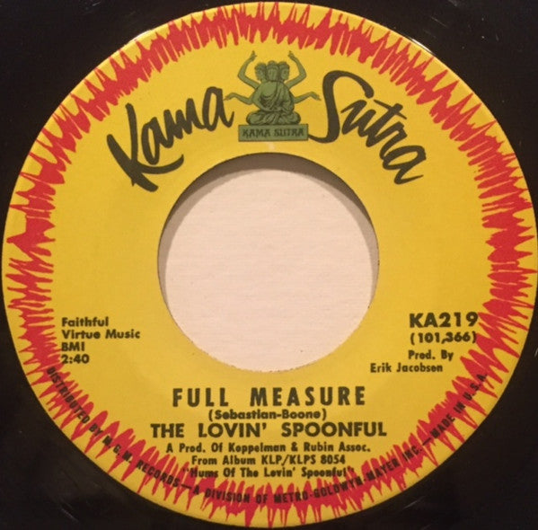 The Lovin' Spoonful : Nashville Cats / Full Measure (7", Single)