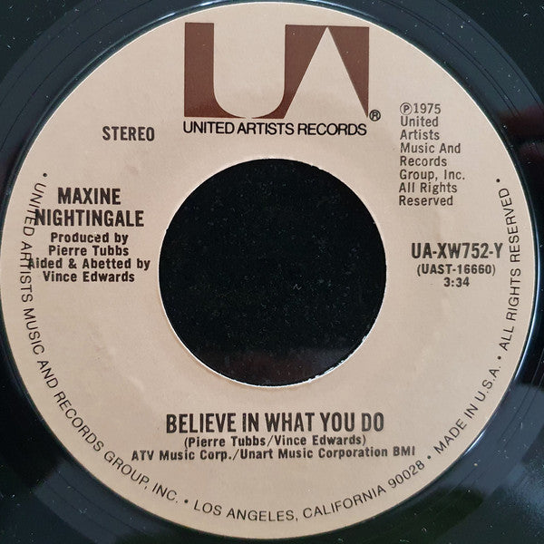 Maxine Nightingale : Right Back Where We Started From (7", Single)