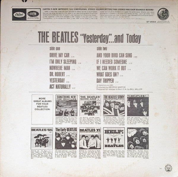 The Beatles : Yesterday And Today (LP, Album, Comp, RE, Los)