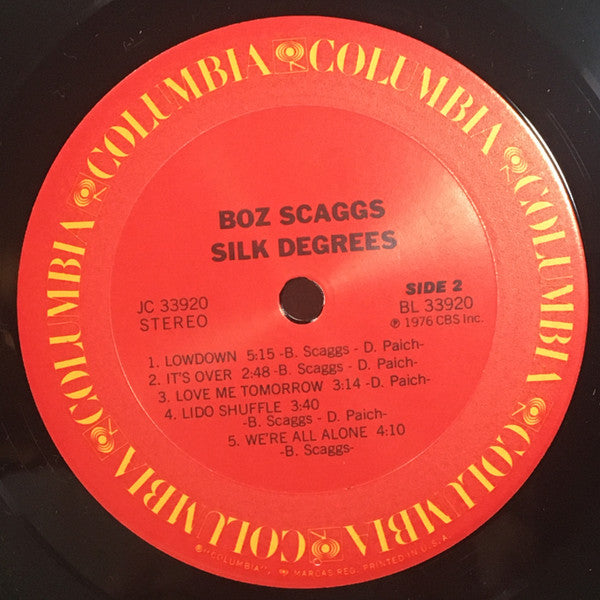 Boz Scaggs : Silk Degrees (LP, Album, RE, RP, Pit)