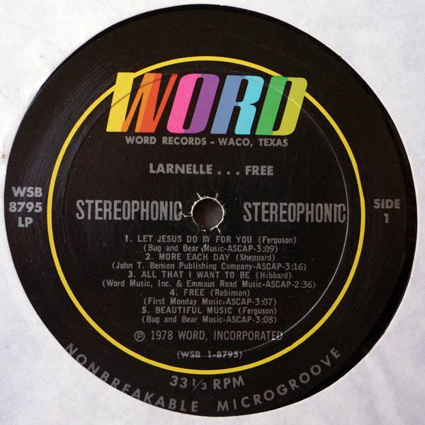 Larnelle* : Free (LP, Album)