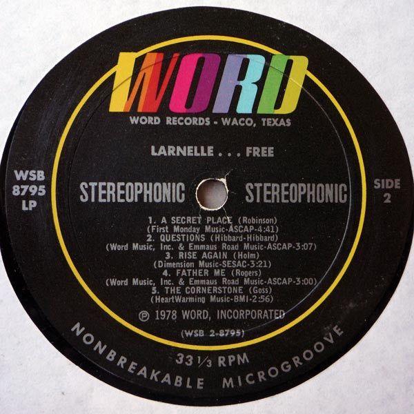 Larnelle* : Free (LP, Album)