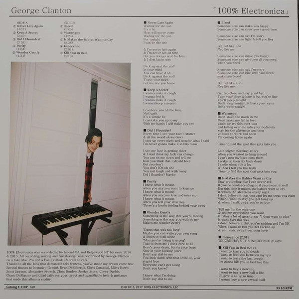 George Clanton : 100% Electronica (LP, Album, Mag)