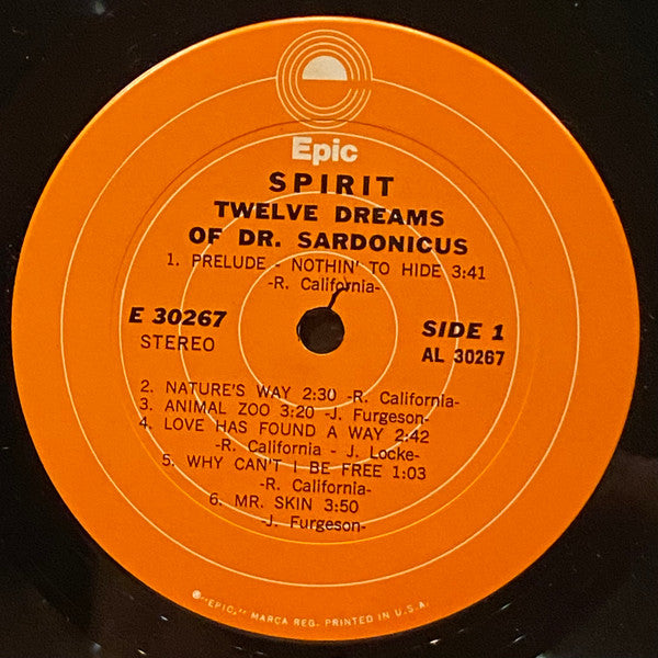 Spirit (8) : Twelve Dreams Of Dr. Sardonicus (LP, Album, RE, Ind)