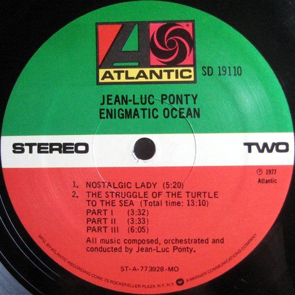 Jean-Luc Ponty : Enigmatic Ocean (LP, Album, MO )