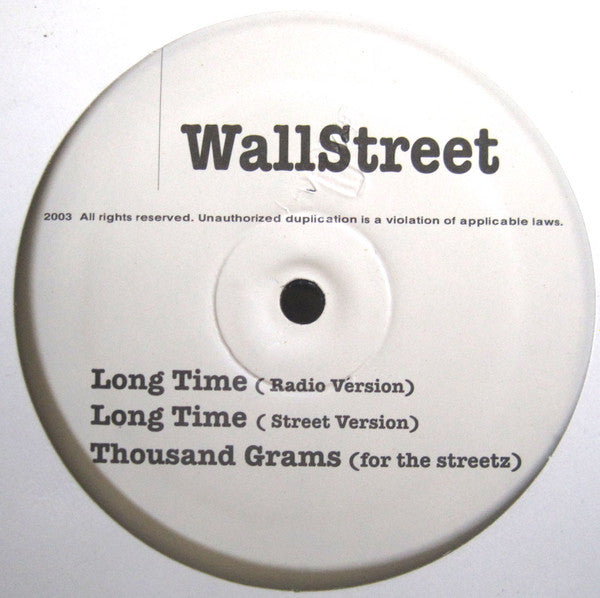 Wallstreet (5) : Long Time (12")