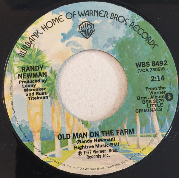 Randy Newman : Short People (7", Single)