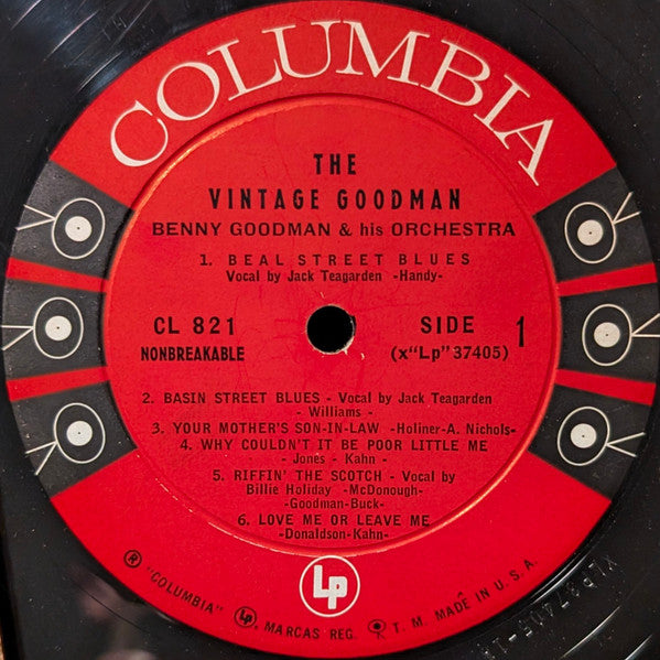 Benny Goodman : The Vintage Goodman (LP, Comp, Mono, Hol)