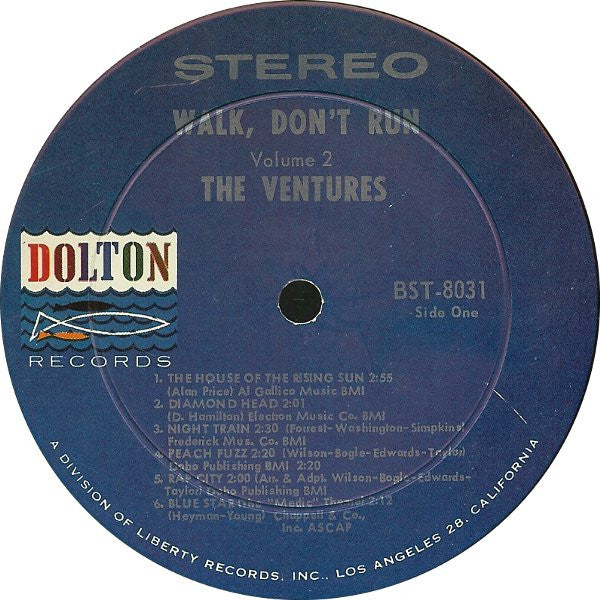 The Ventures : Walk, Don't Run Vol. 2 (LP, Album, Sil)
