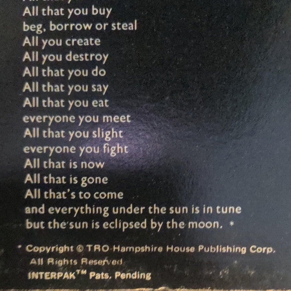 Pink Floyd : The Dark Side Of The Moon (LP, Album, Win)