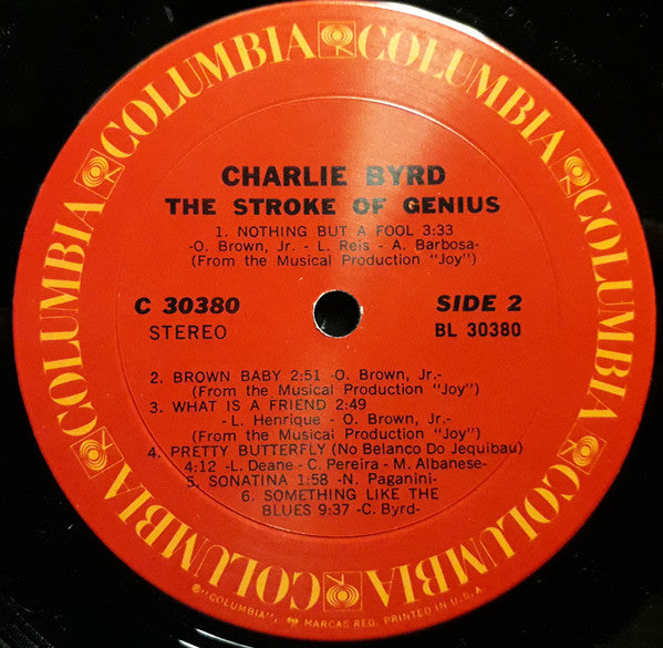 Charlie Byrd : The Stroke Of Genius (LP, Album)