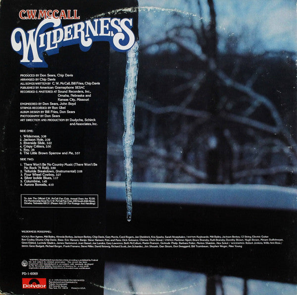 C.W. McCall : Wilderness (LP, Album, Gat)