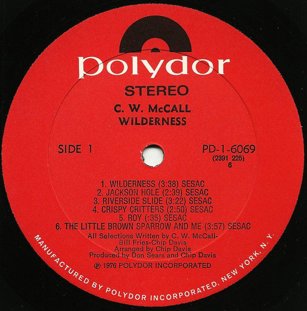 C.W. McCall : Wilderness (LP, Album, Gat)