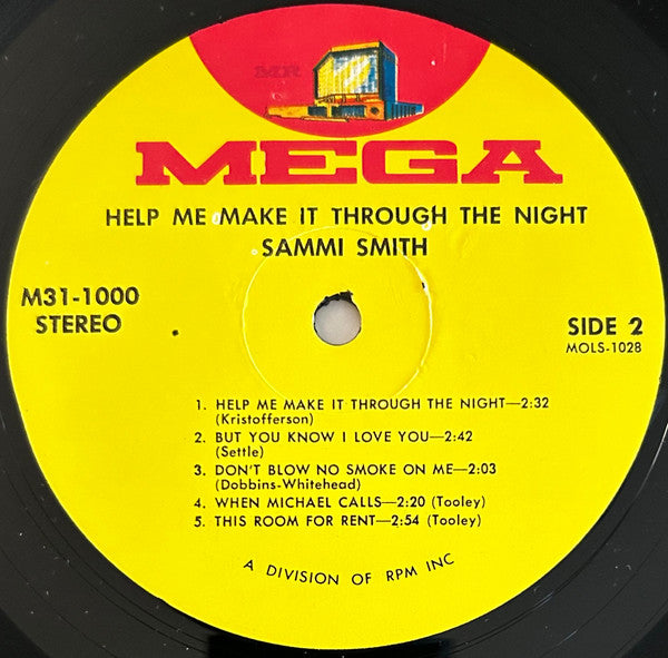 Sammi Smith : Help Me Make It Through The Night (LP, Album)