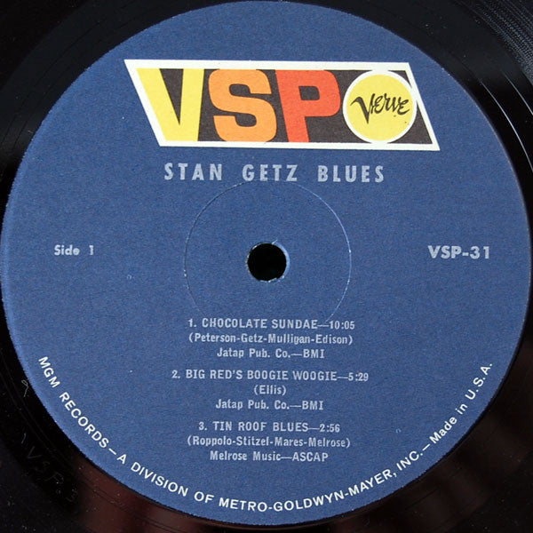Stan Getz : Stan Getz Blues (LP, Comp)