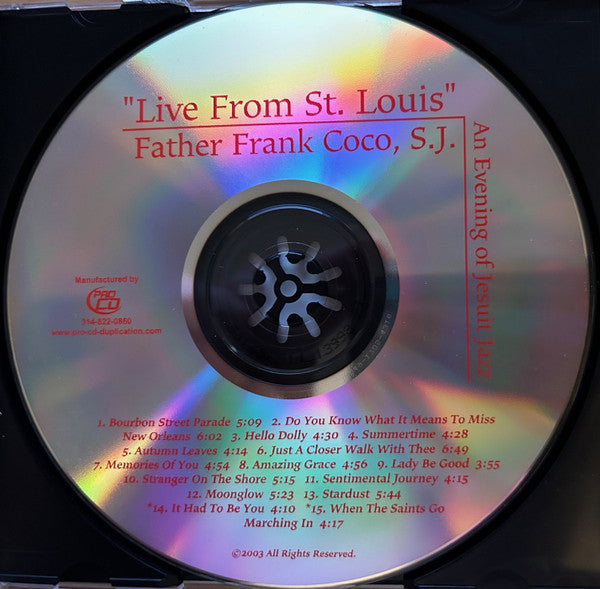 Father Frank Coco S.J. : Live From St. Louis: An Evening Of Jesuit Jazz (CD, Album)