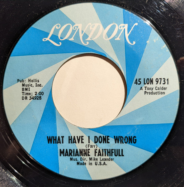 Marianne Faithfull : Come And Stay With Me (7", Single, Styrene)