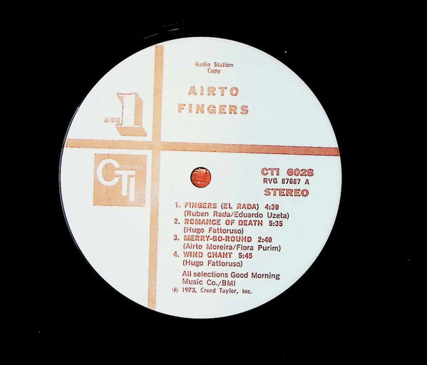 Airto Moreira : Fingers (LP, Album, Promo)