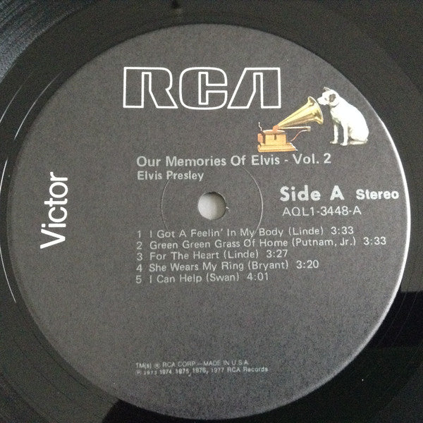 Elvis Presley : Our Memories Of Elvis Volume 2 (LP, Comp)