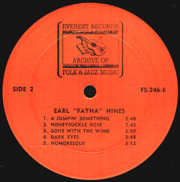 Earl "Fatha" Hines* : Earl "Fatha" Hines (LP, Album)