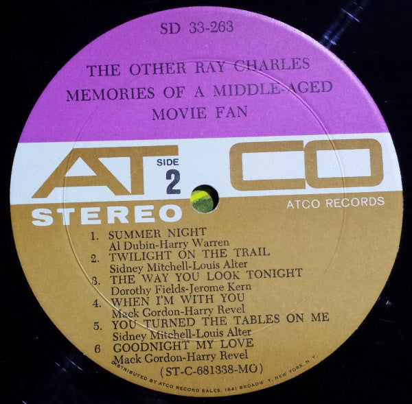 The Other Ray Charles* : Memories Of A Middle-Aged Movie Fan (LP, Album)
