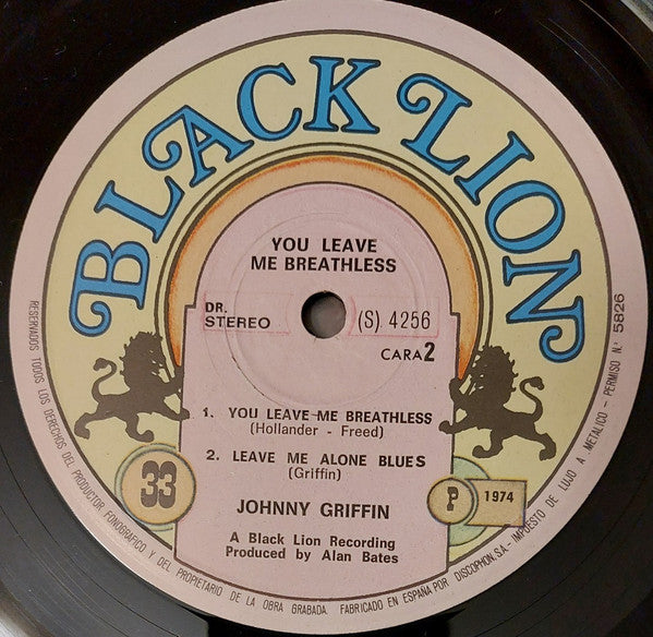 Johnny Griffin : You Leave Me Breathless (LP)