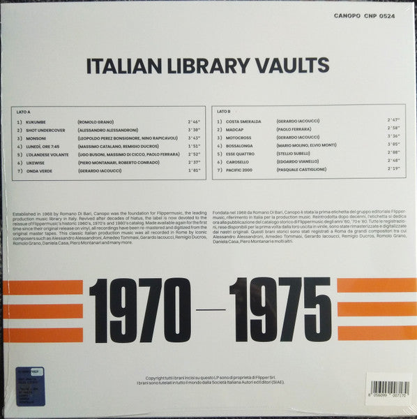 Various : Italian Library Vaults (LP, Comp)