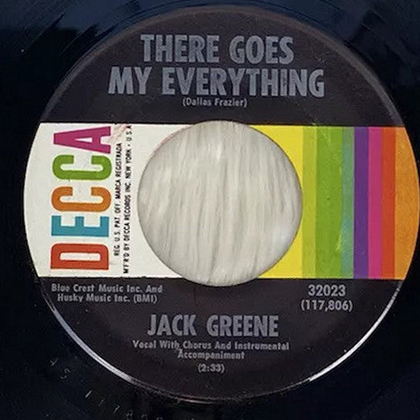 Jack Greene : There Goes My Everything (7", Pin)