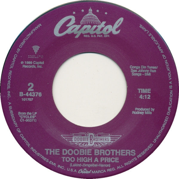 The Doobie Brothers : The Doctor (7", Single, SRC)