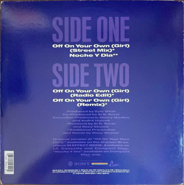 Al B. Sure! : Off On Your Own (Girl) (12", Maxi, Spe)